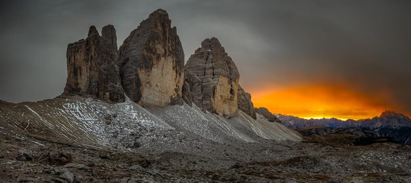 Dolomites sunset over Tre Cime di Lavaredo – iconic photo spot