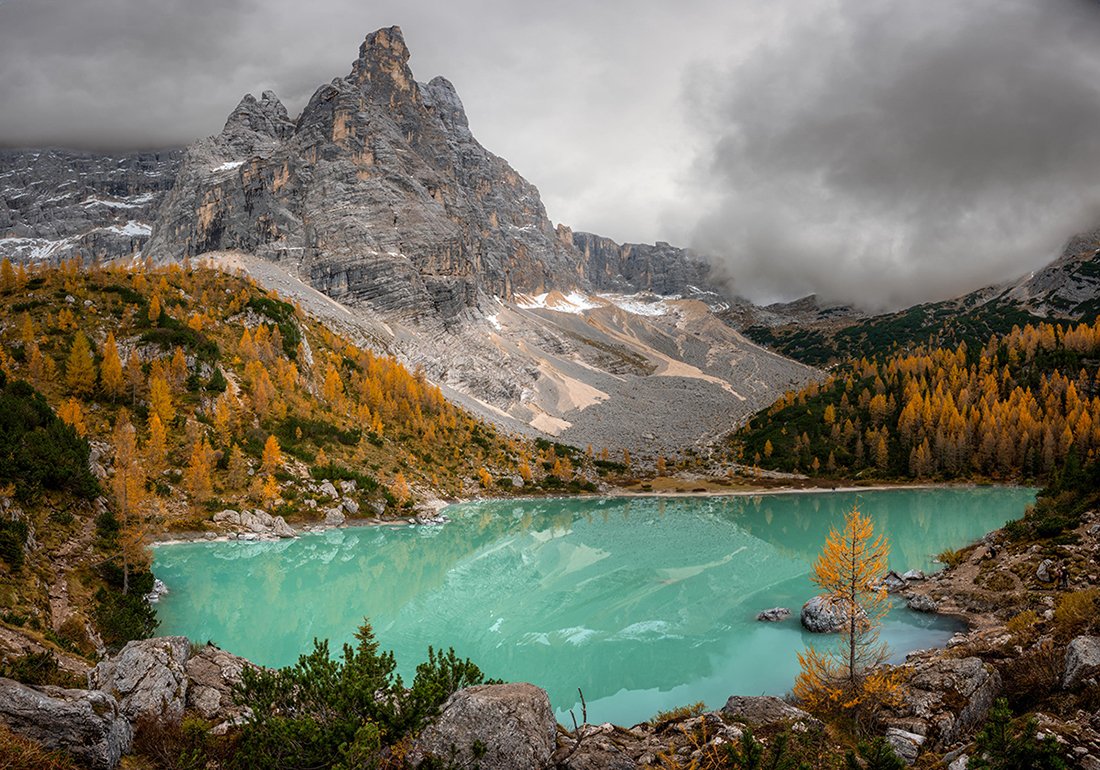 best photo spots in the Dolomites - Lago di sorapis