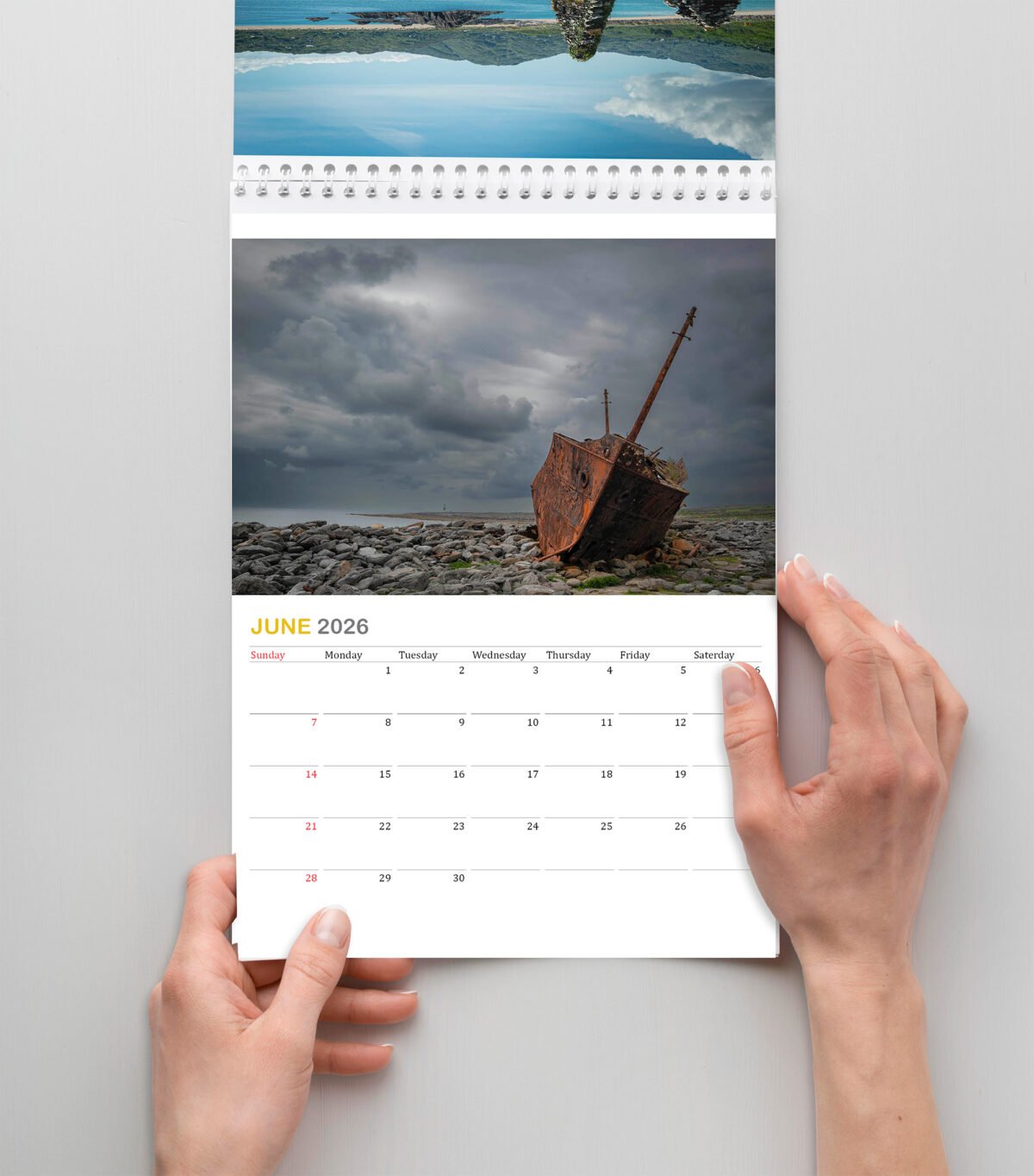 Calendar with photos from Ireland