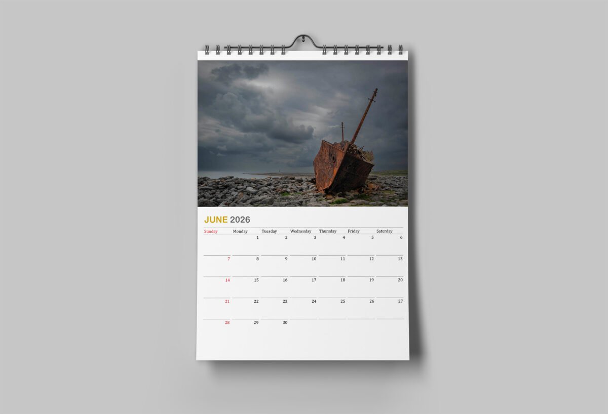 Calendar with photos from Ireland