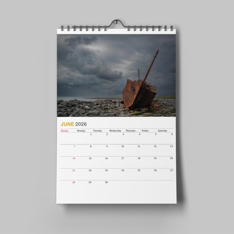 Calendar with photos from Ireland