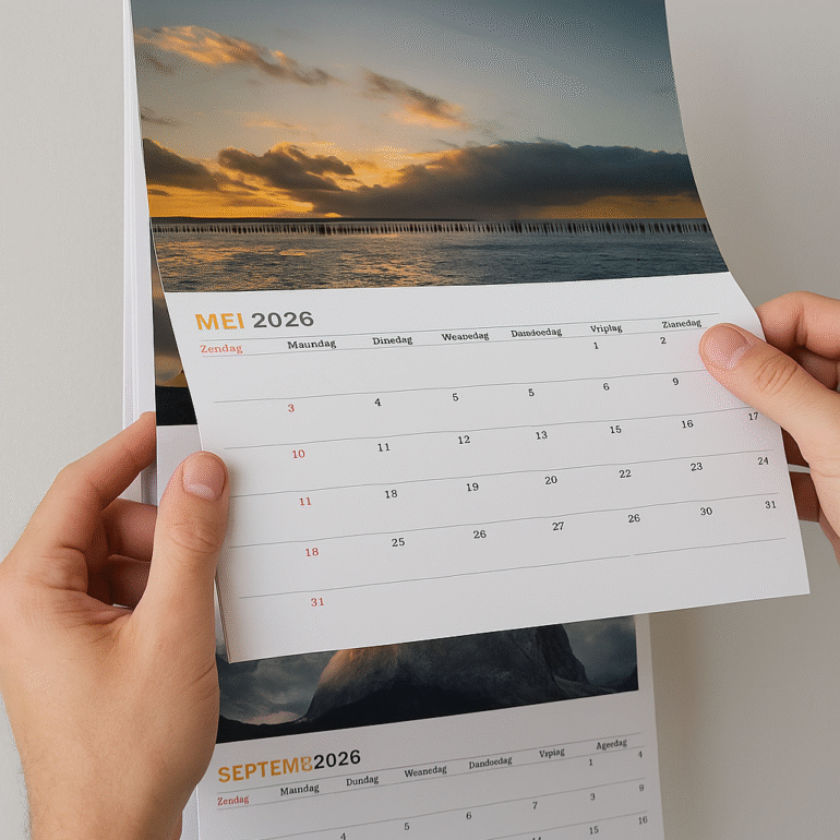 calendar on the wall