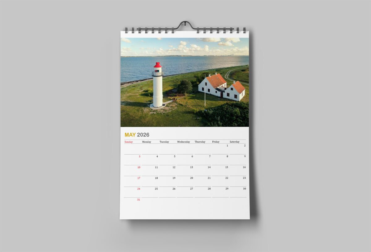 Calendar with photos from Denmark