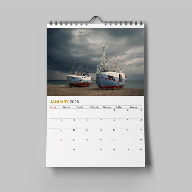 Calendar with photos from Denmark