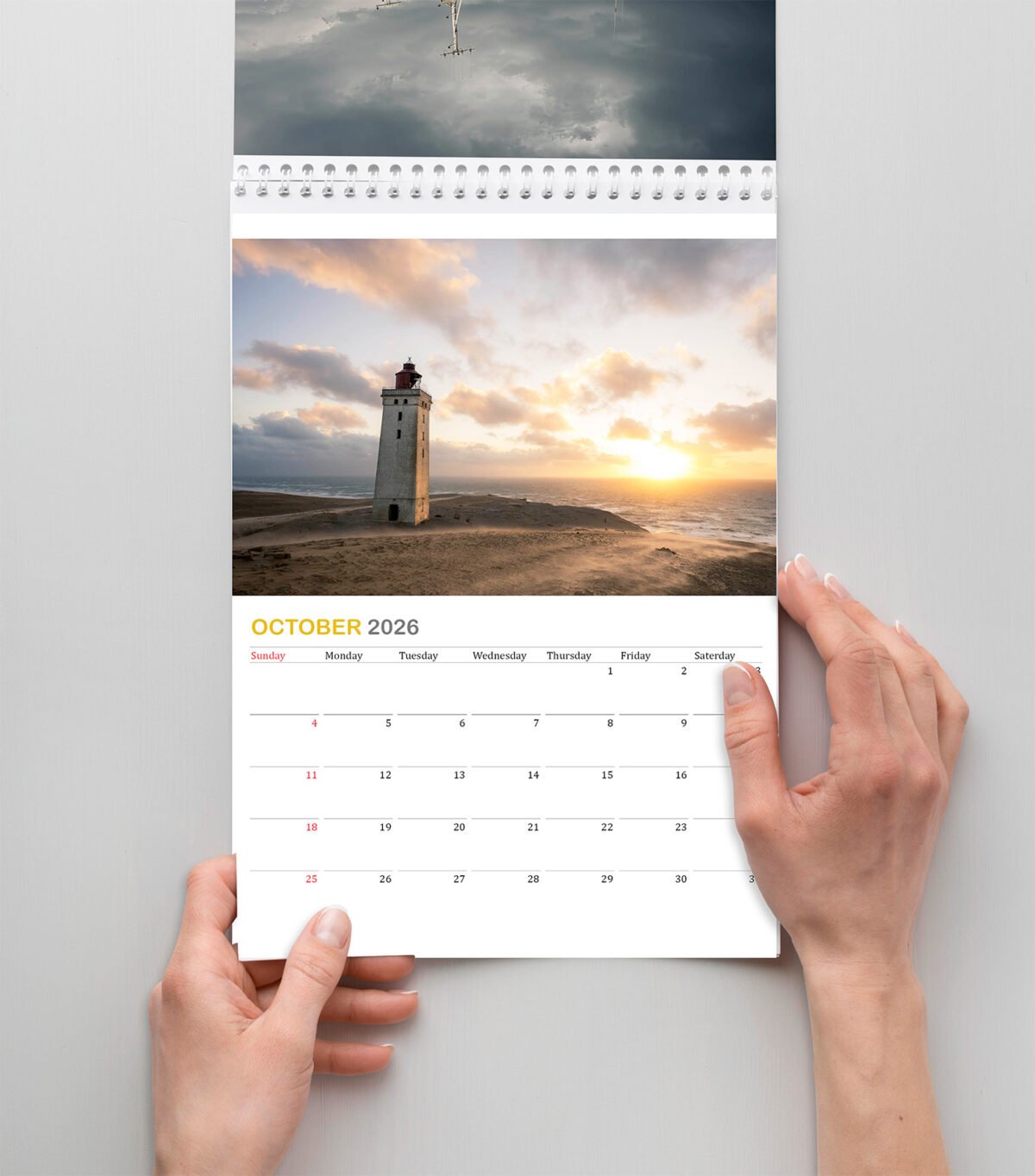 Calendar with photos from Denmark
