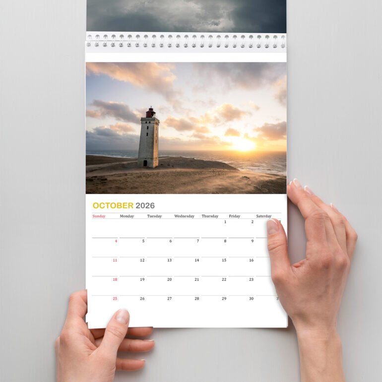 Calendar with photos from Denmark