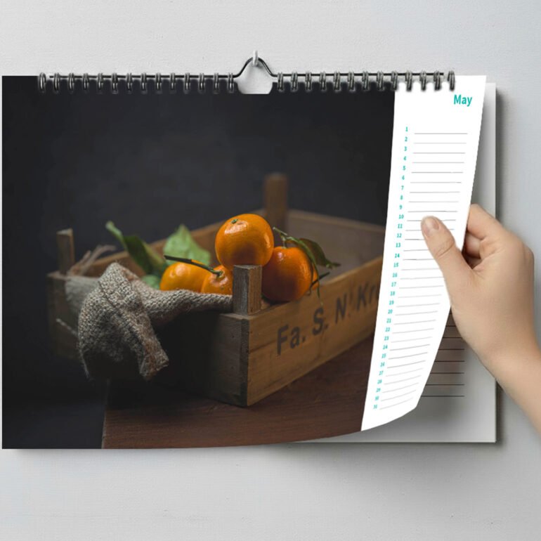 Birthday Calendar with Still Life Photography -  A4 Landscape