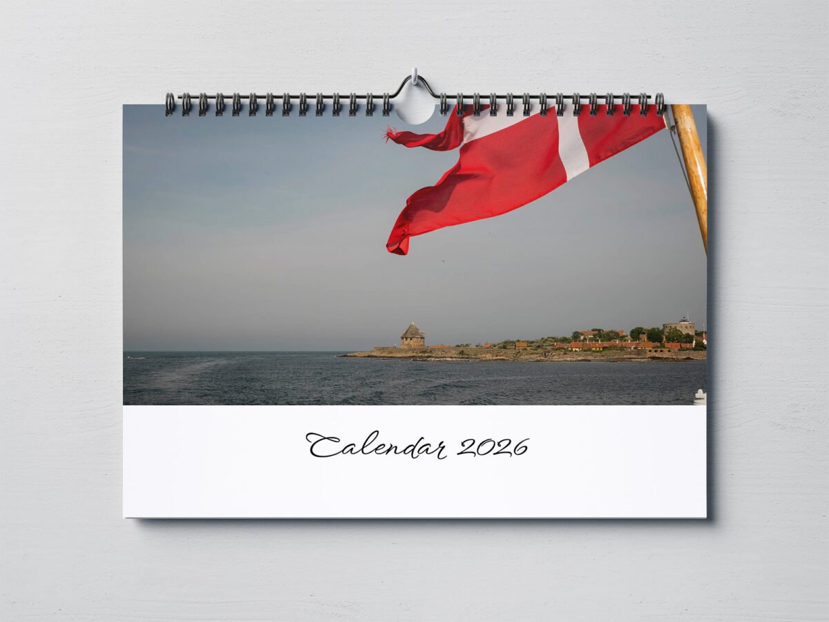 calendar with photos of Denmark