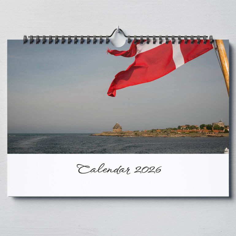 calendar with photos of Denmark