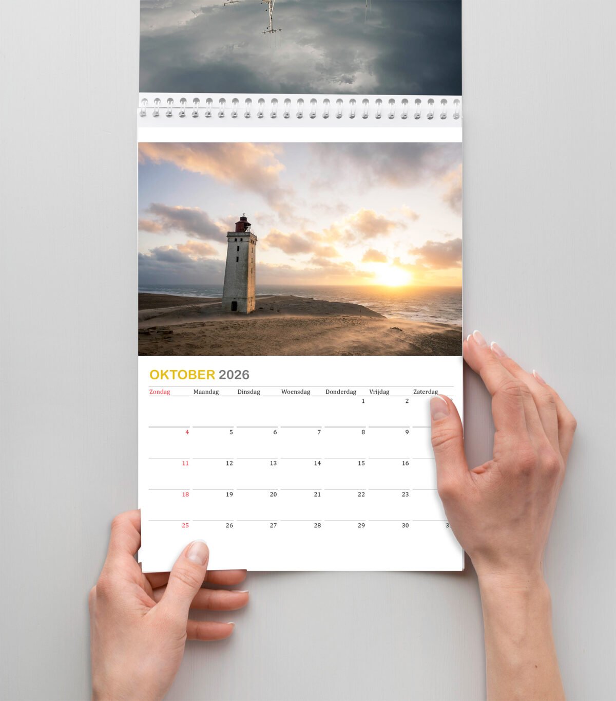 a calendar of photos from Denmark