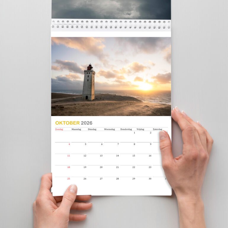 a calendar of photos from Denmark