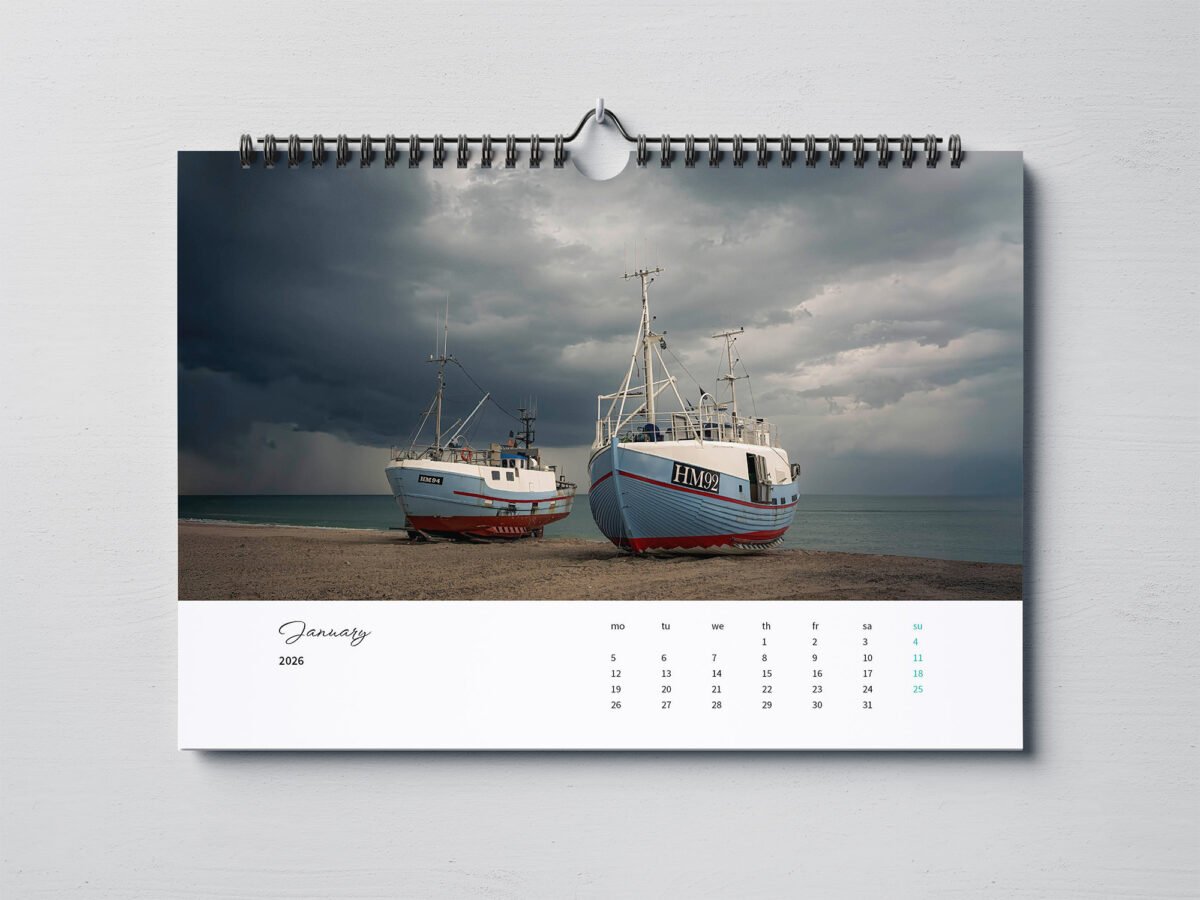 calendar with photos of Denmark