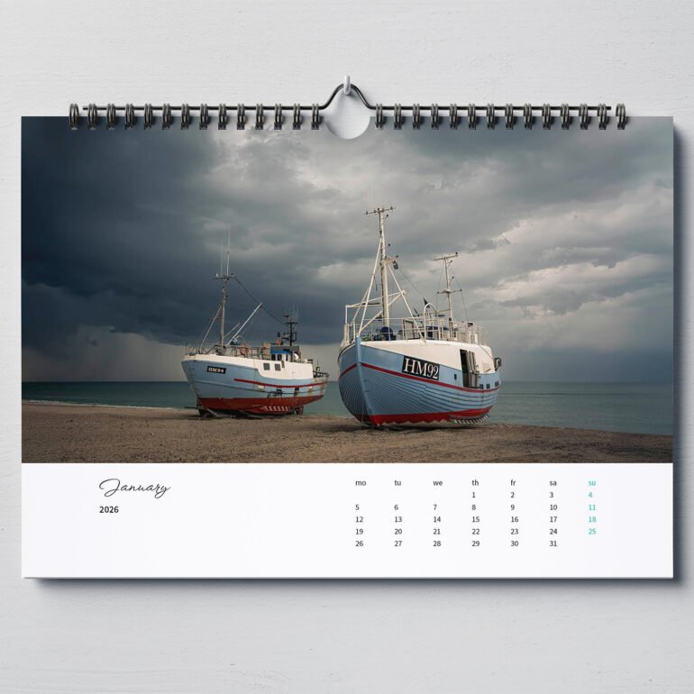 calendar with photos of Denmark