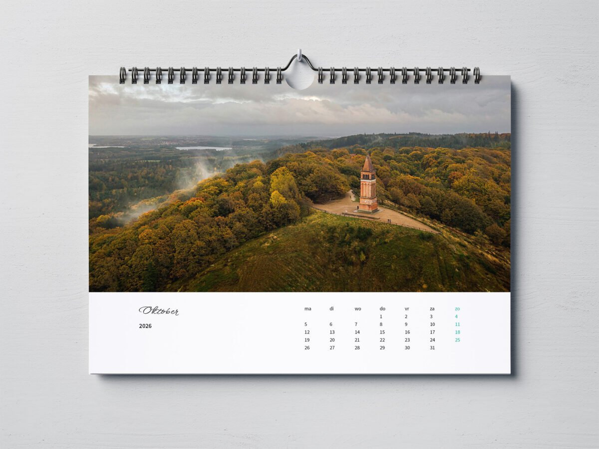 calendar with photos from Denmark
