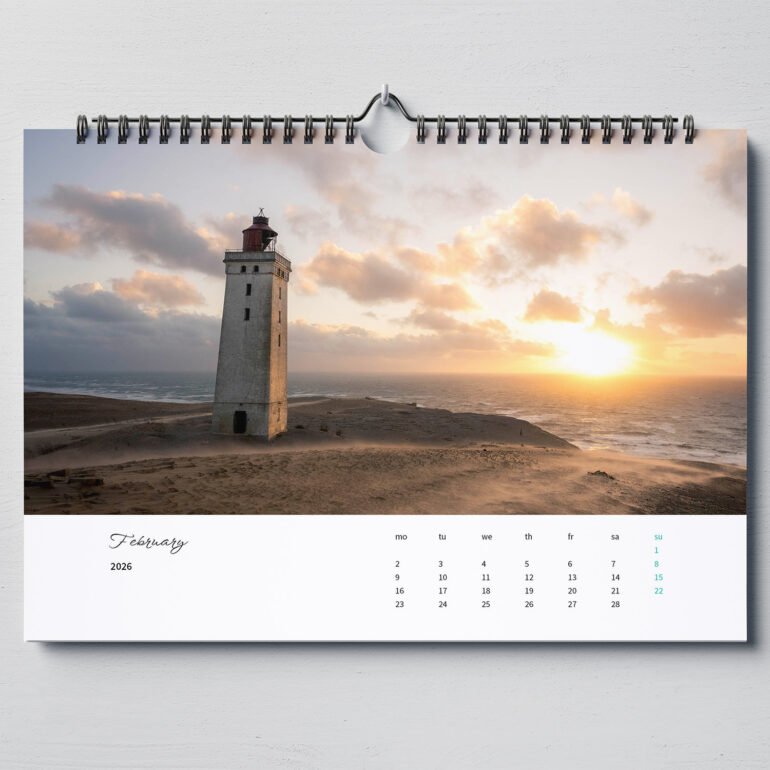 calendar with photos of Denmark