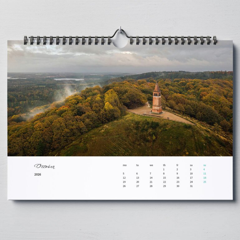 calendar with photos of Denmark