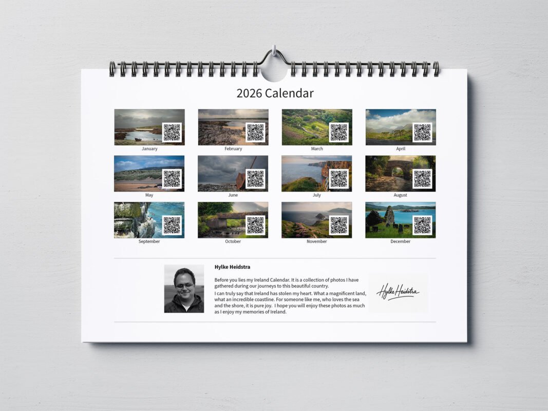 calendar with photos of Ireland