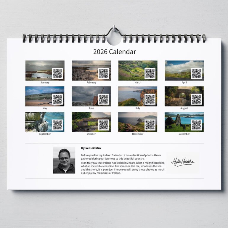 calendar with photos of Ireland