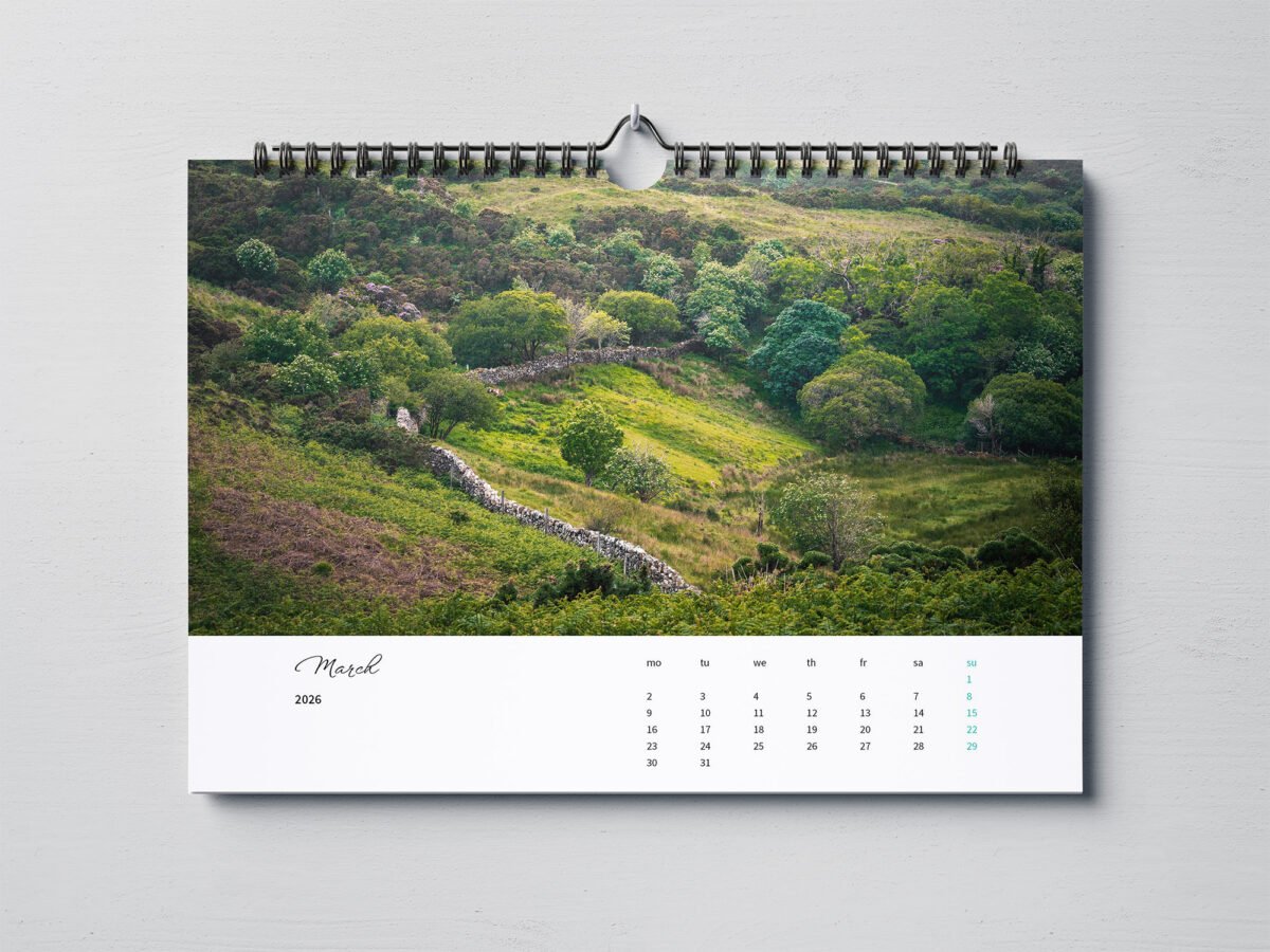 calendar with photos of Ireland