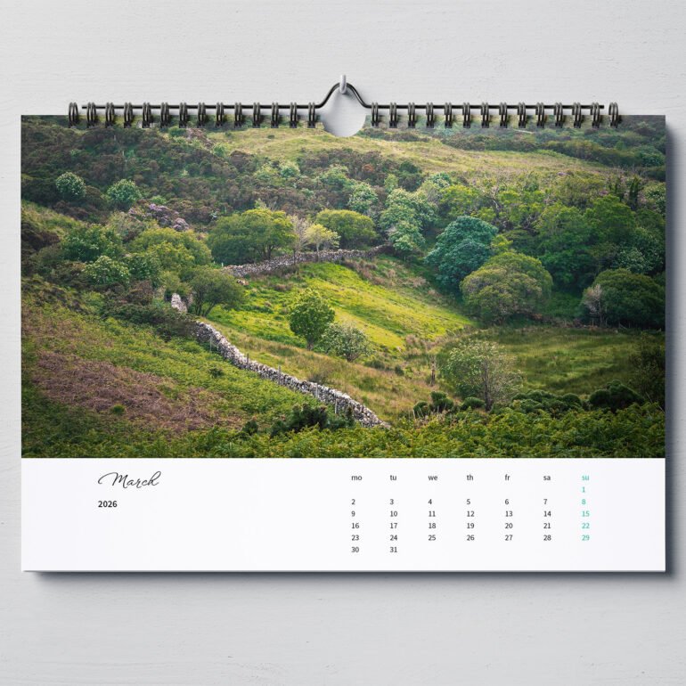 calendar with photos of Ireland