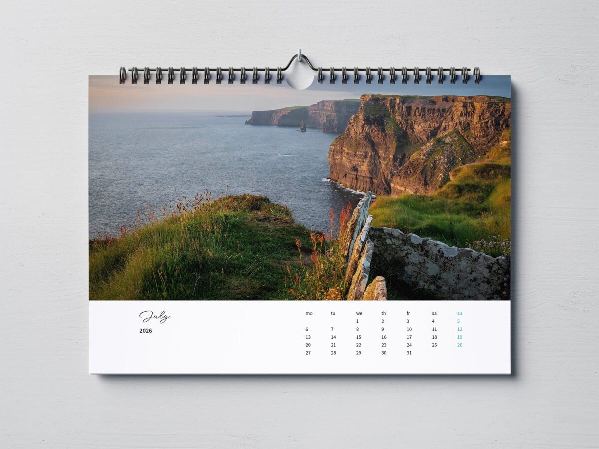 calendar with photos of Ireland