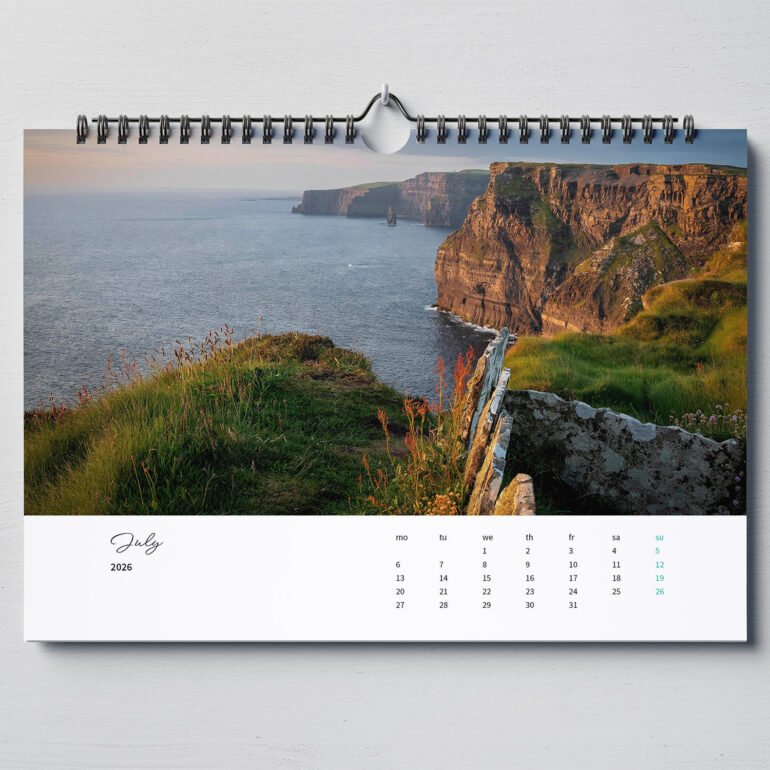 calendar with photos of Ireland