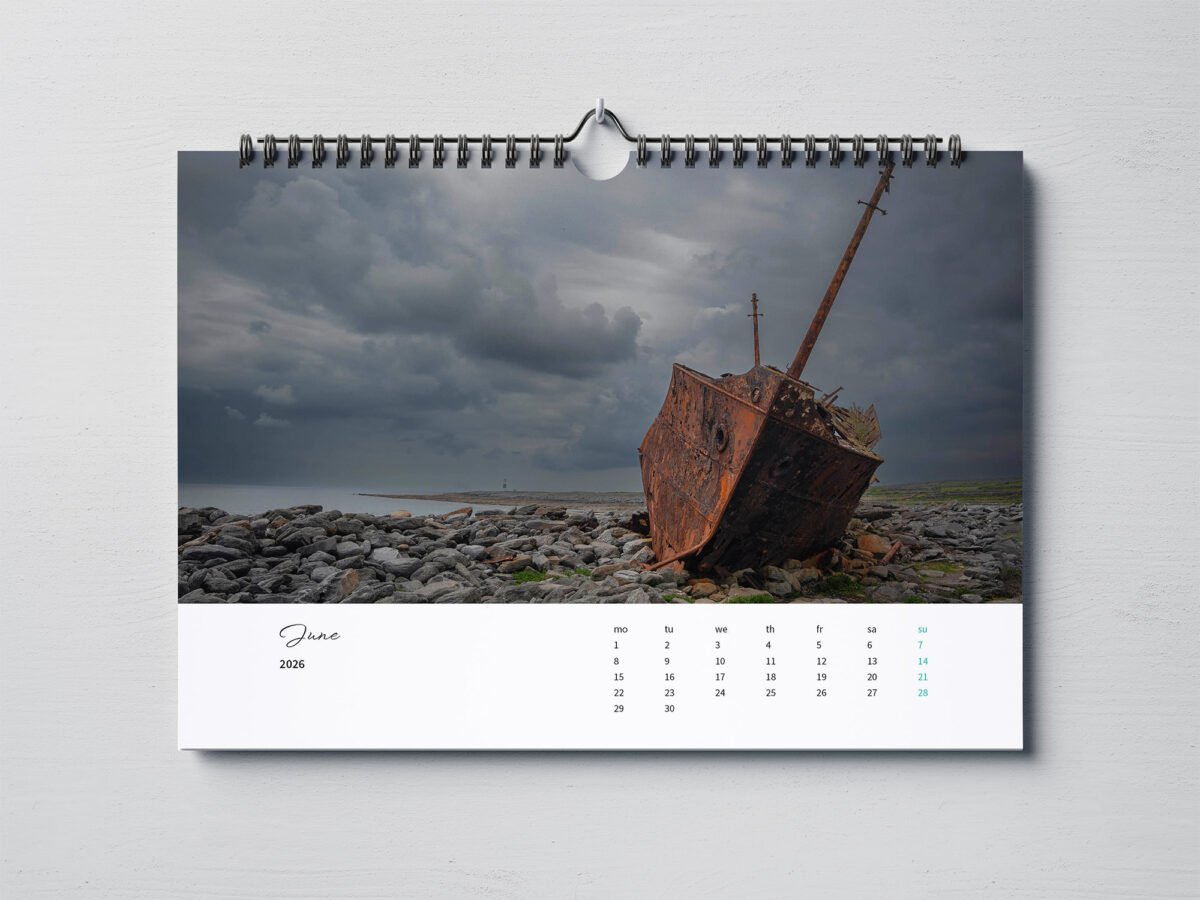 calendar with photos of Ireland