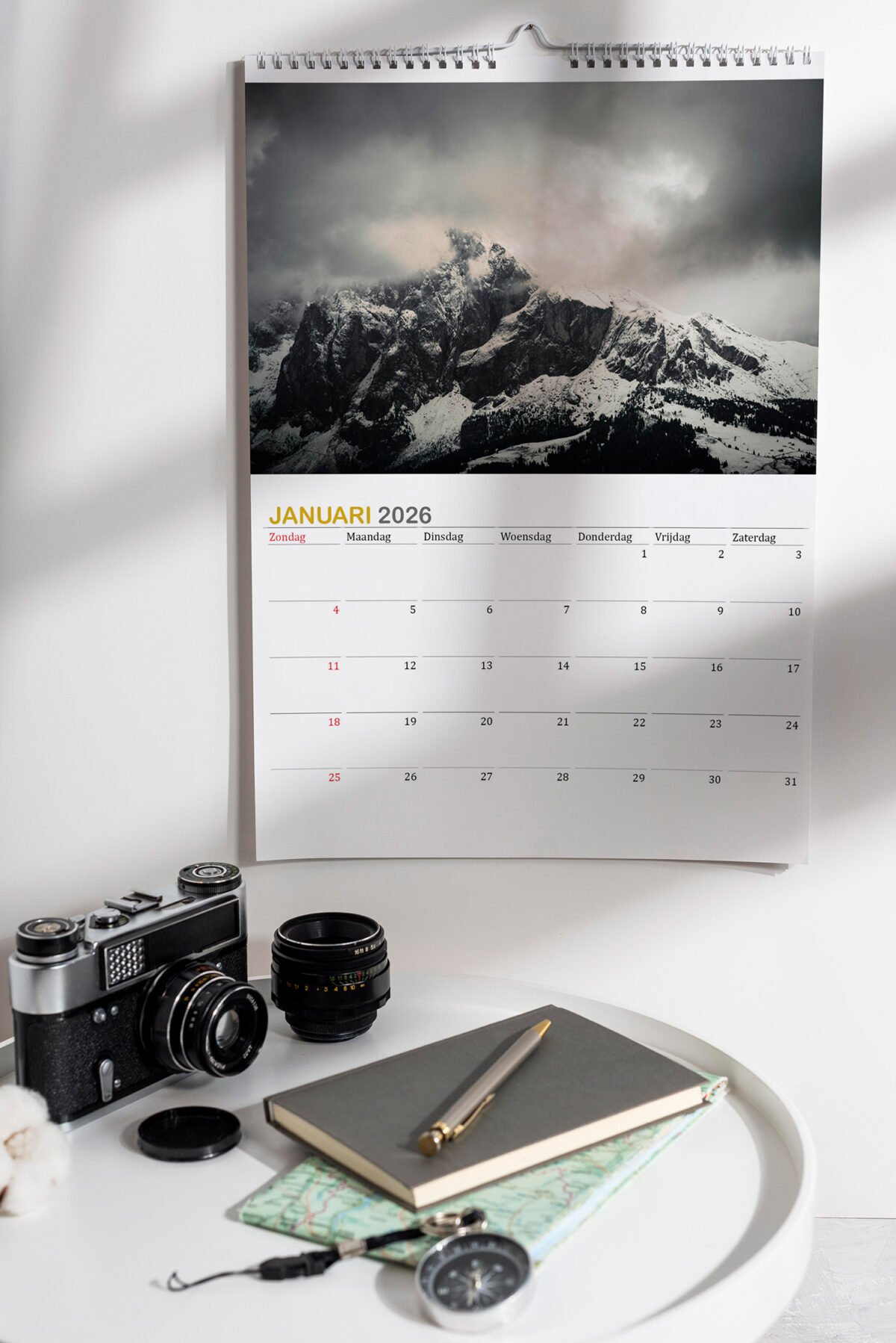 Fine Art Calendar 2026 – A4 Portrait | 12 Minimalist Photos - Image 2
