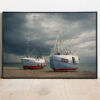 fine art print of fishingboats on the ebach