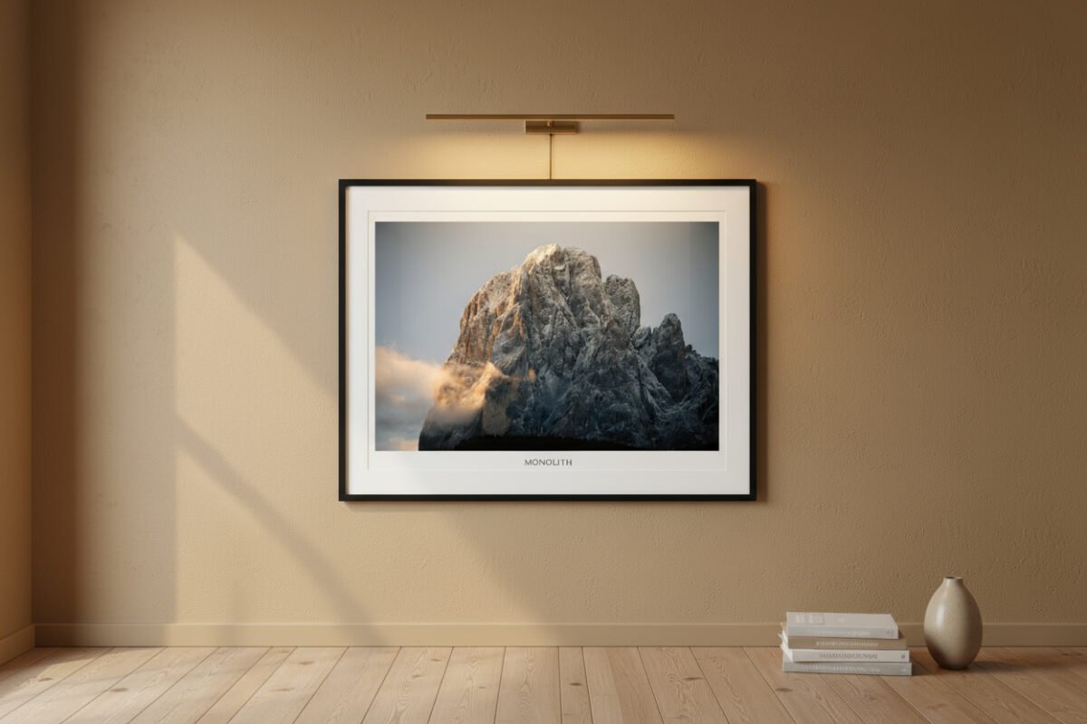 fine art print in interior