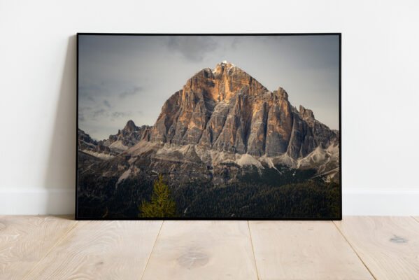 fine art print of impressive mountain peak