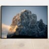 fine art print of mountain peak