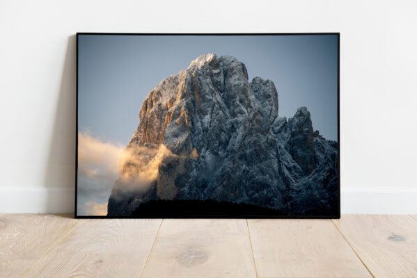 fine art print of mountain peak