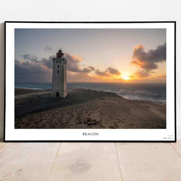 fine art print of lighthouse in Denmark