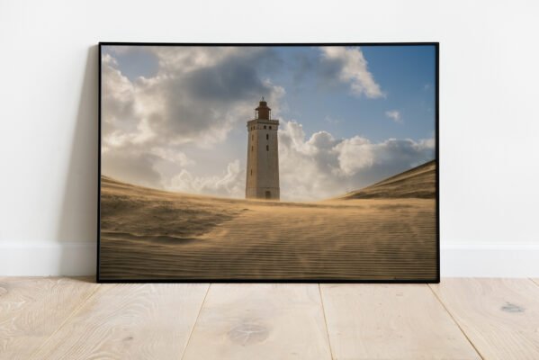 fine art print of light house in Denmark