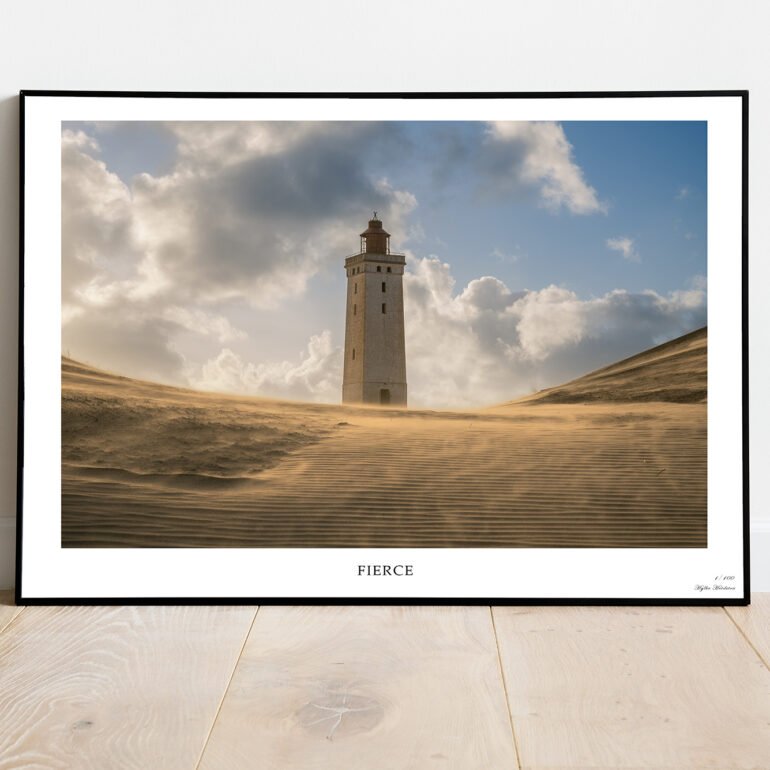 fine art print of light house in Denmark