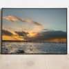 fine art print of sunset at the coast