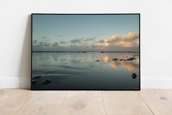 fine art print of calm sea
