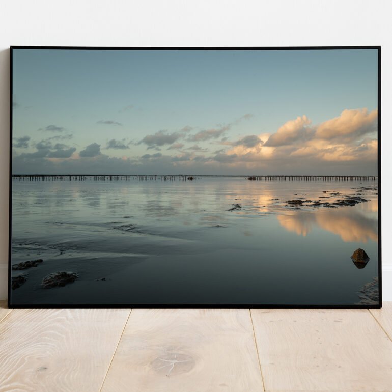 fine art print of calm sea
