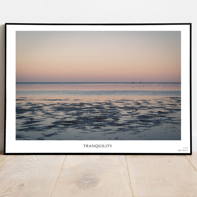 fine art print of sunrise at sea