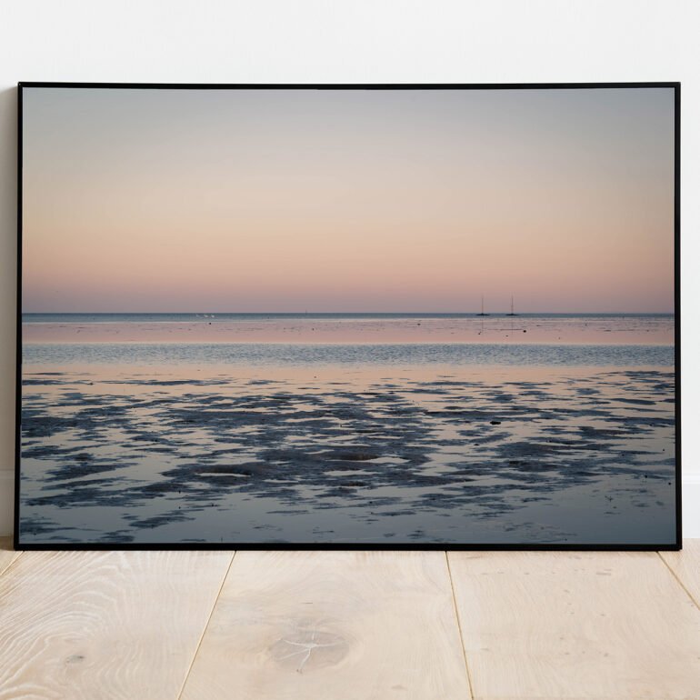 fine art print of sunrise at sea