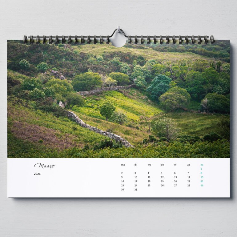 Kalender met fotos van Ierland
