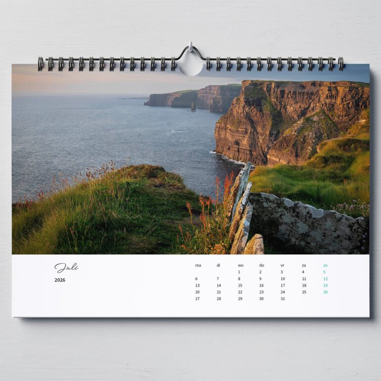 Kalender met fotos van Ierland