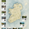 Ireland – West Coast Road Trip Poster (with QR-codes)