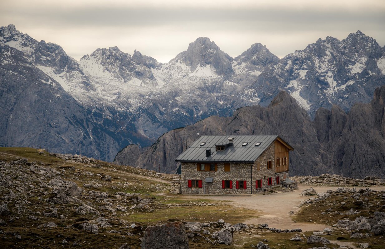 Autumn at Tre Cime di Lavaredoin the Dolomites