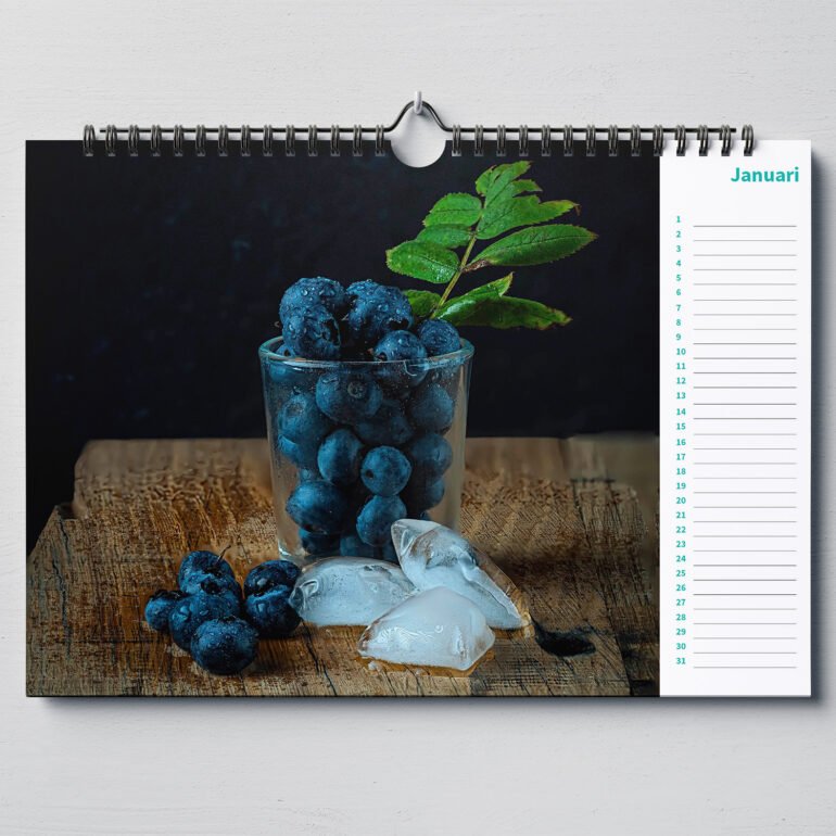 calendar with stil life photos
