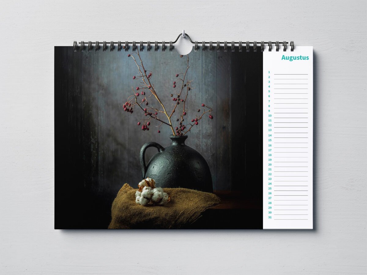 calendar with stil life photos