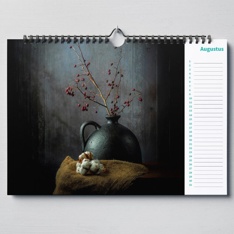 calendar with stil life photos