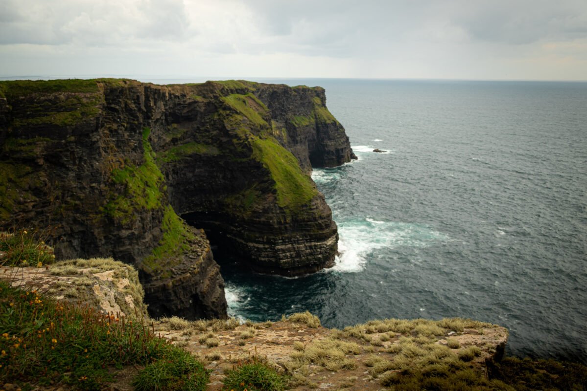 Cliffs of Moher coastal path walking view