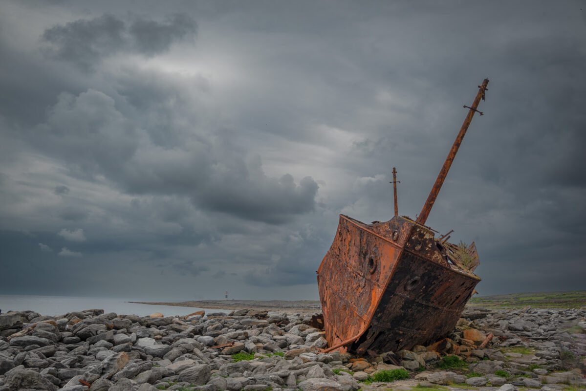 MV Plassey shipwreck rusty Father Ted
